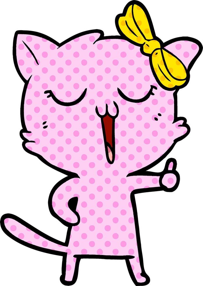 cartoon cat character vector