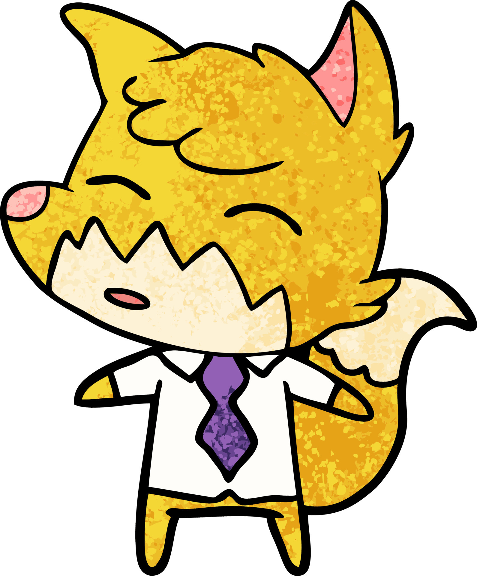 cartoon fox character 12666453 Vector Art at Vecteezy