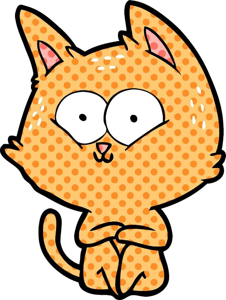 cartoon cat character vector