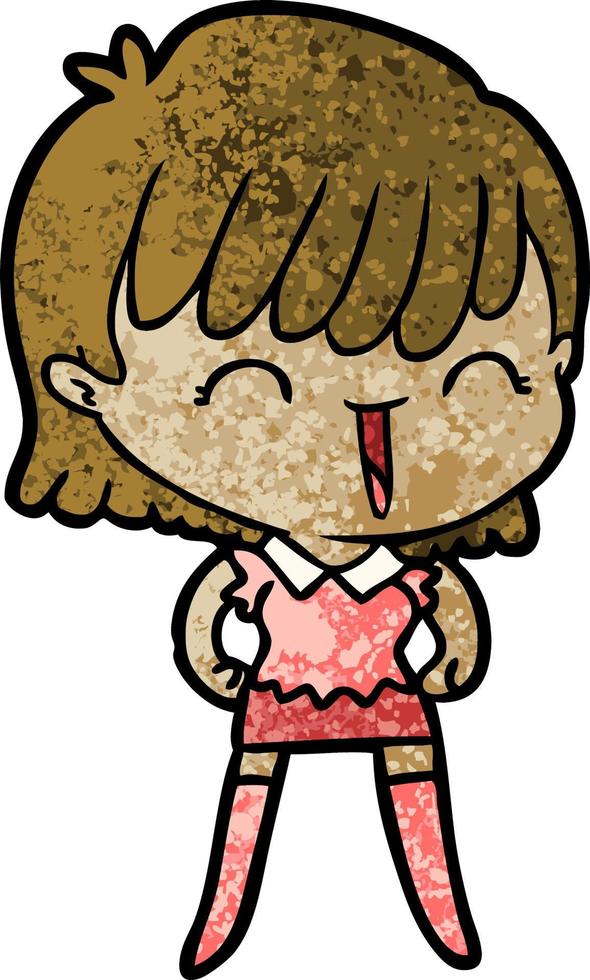 personaje de mujer de dibujos animados vector