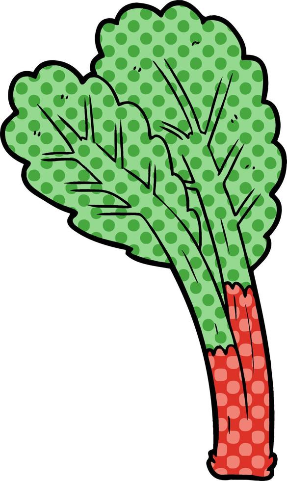 vector cartoon rhubarb