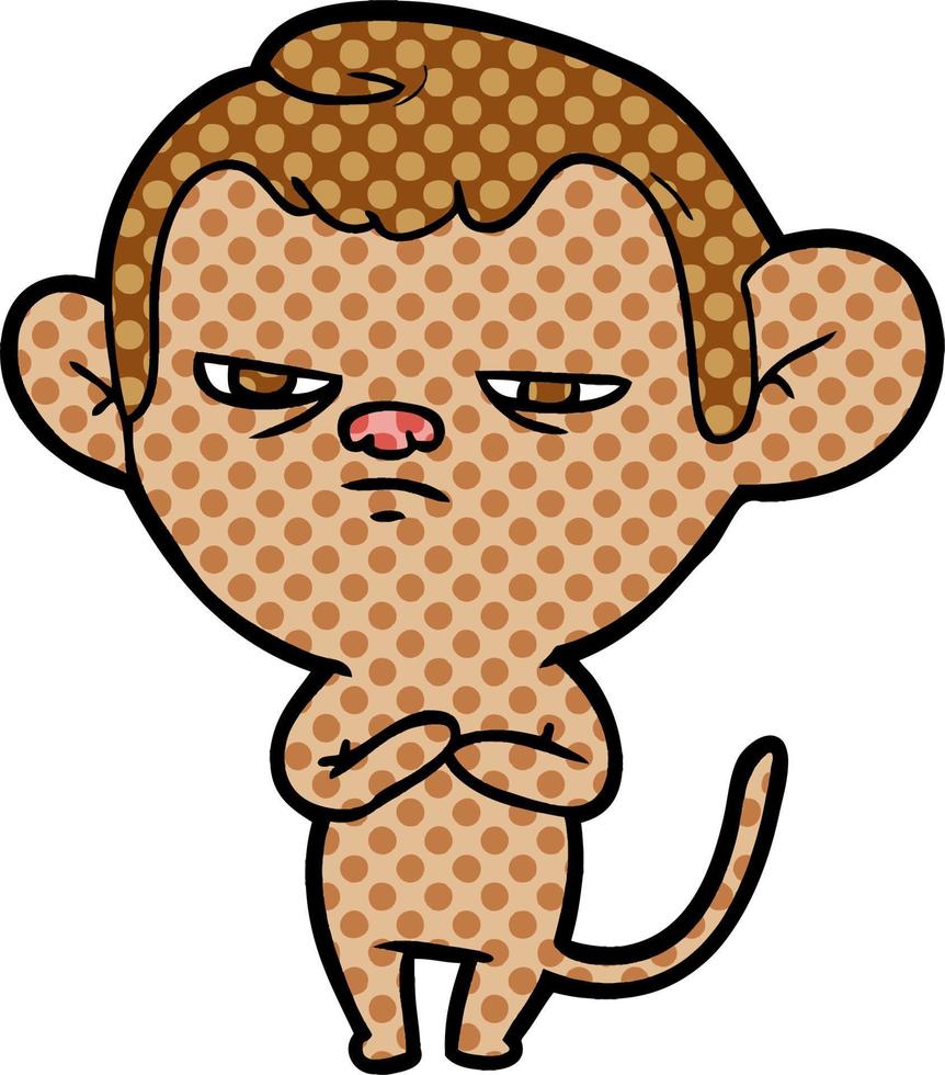 cartoon monkey character vector