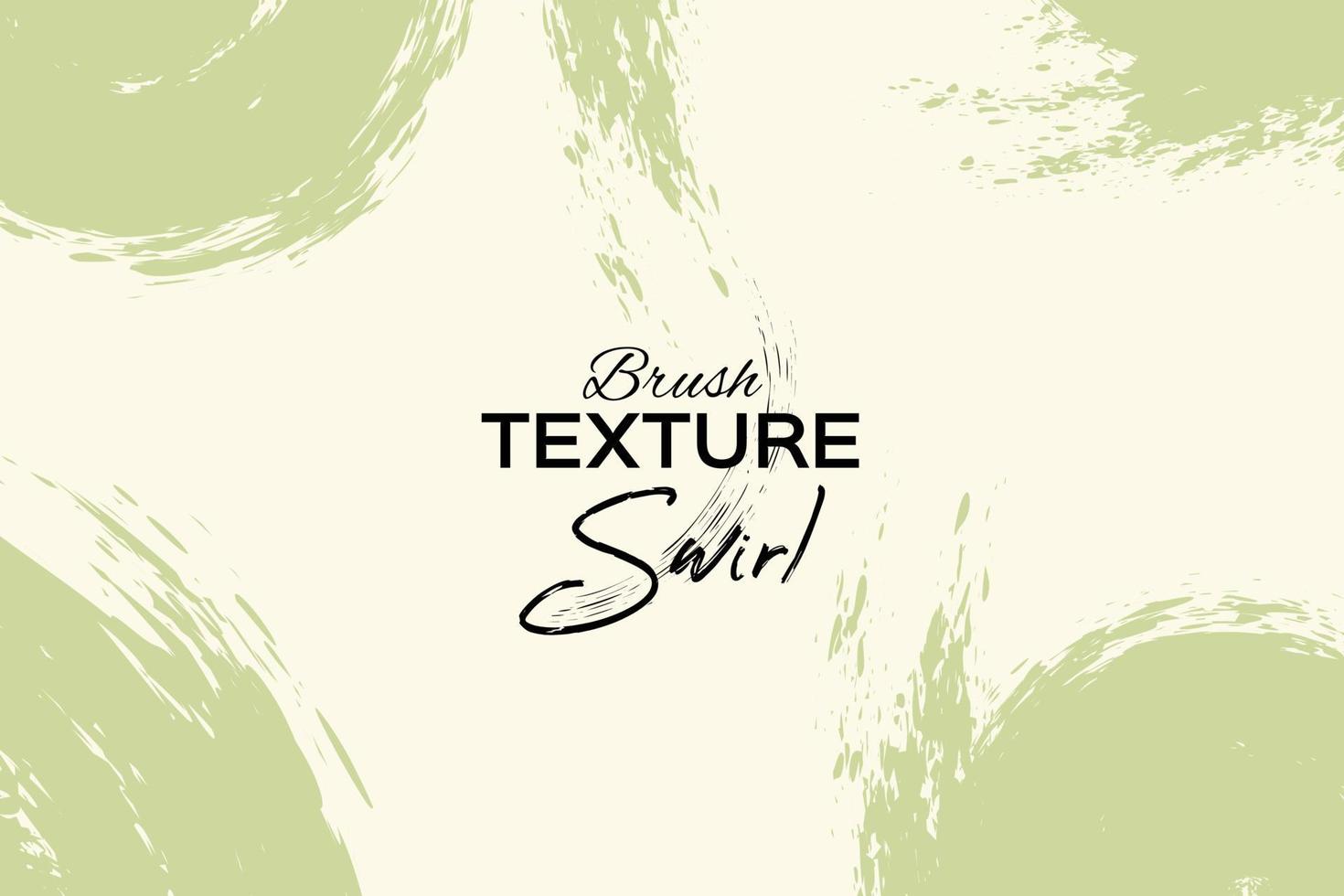 Brush stroke green paint grunge on beige texture swirl abstract minimal banner background. vector