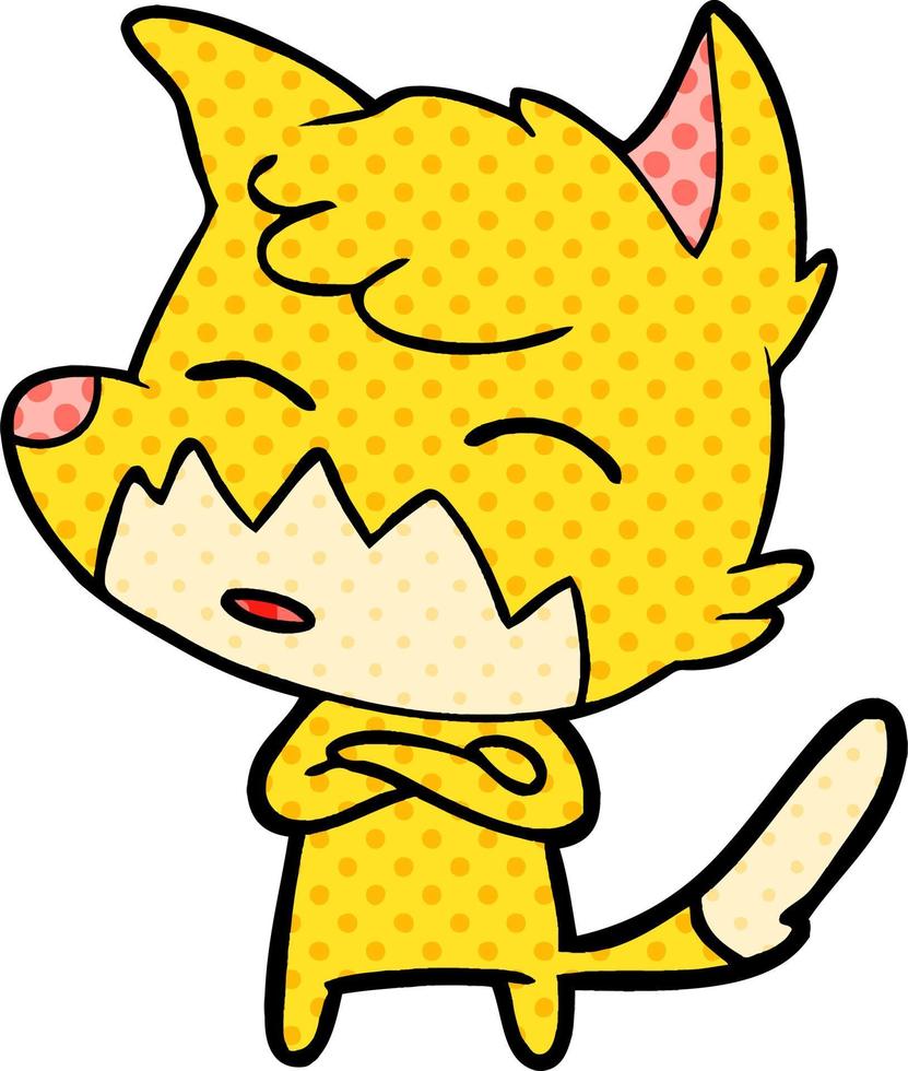 cartoon fox character vector