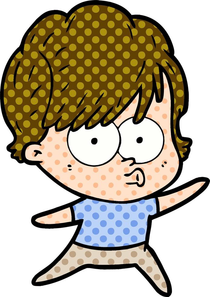 personaje de niña de dibujos animados vector