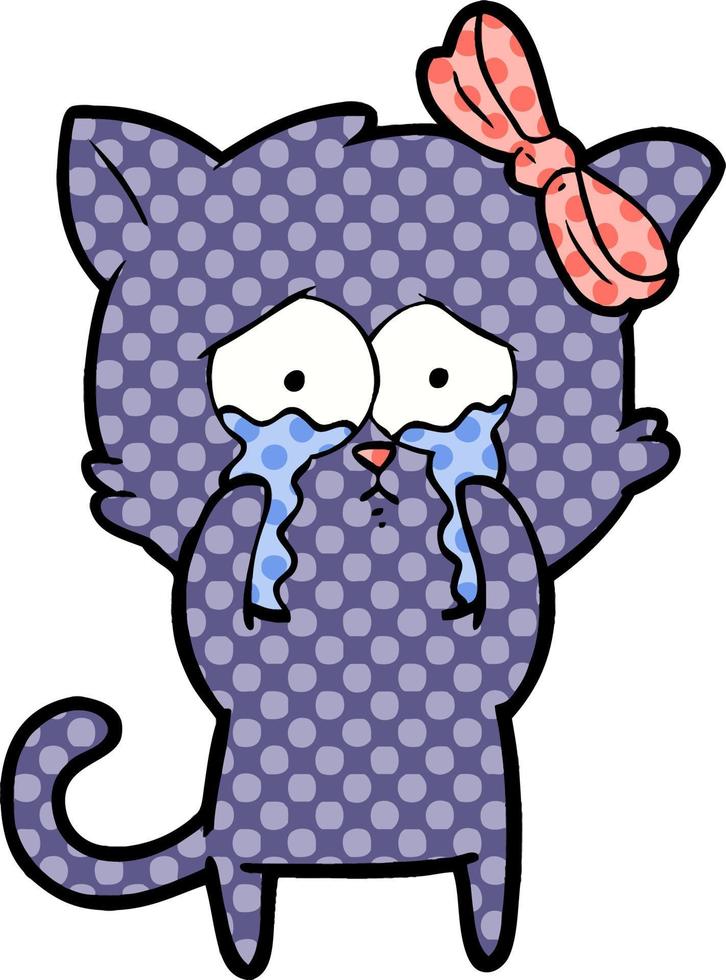 cartoon cat character vector
