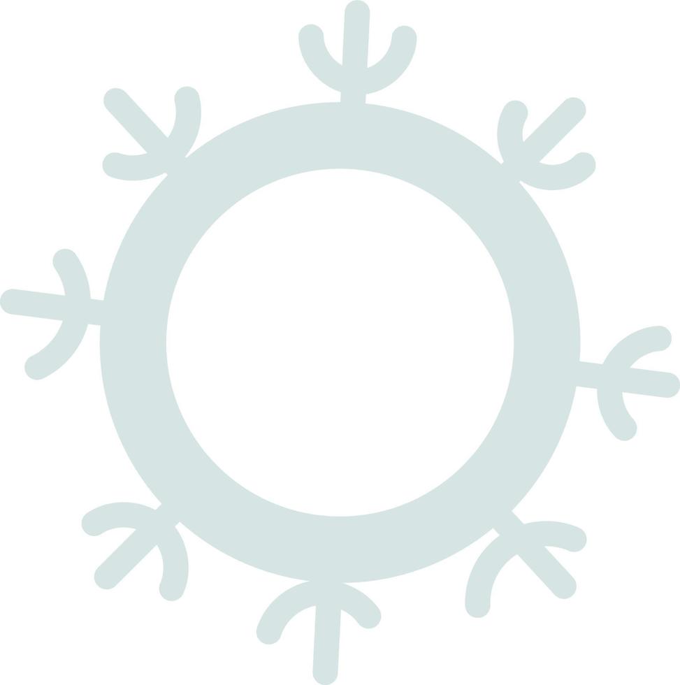 Decor. snowflake frame vector