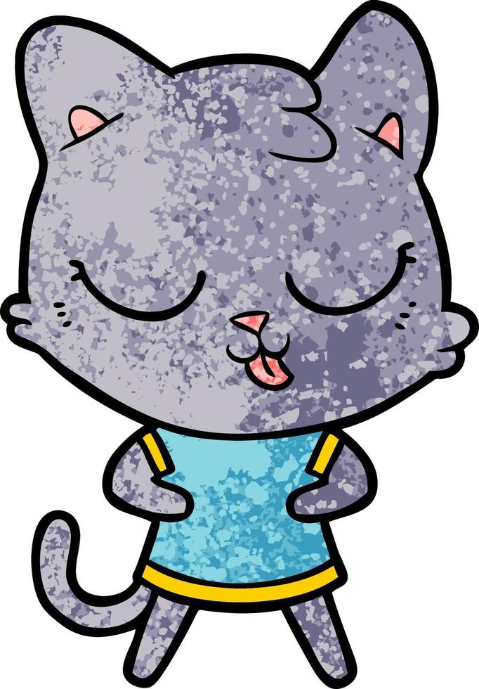 cartoon cat character vector