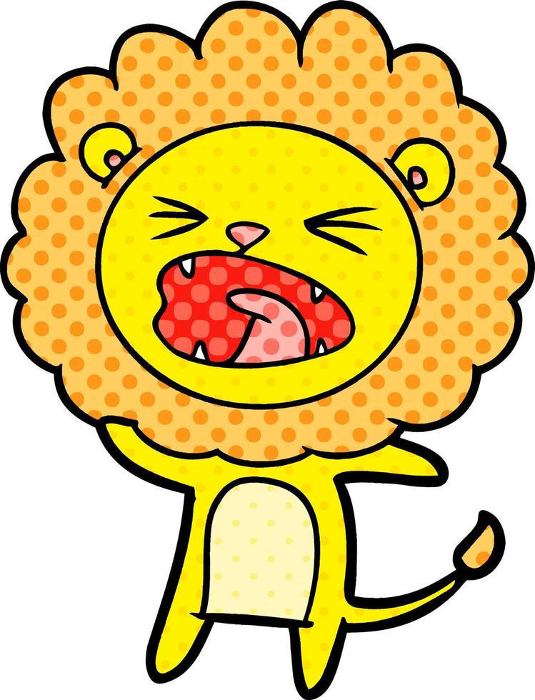 cartoon lion character vector