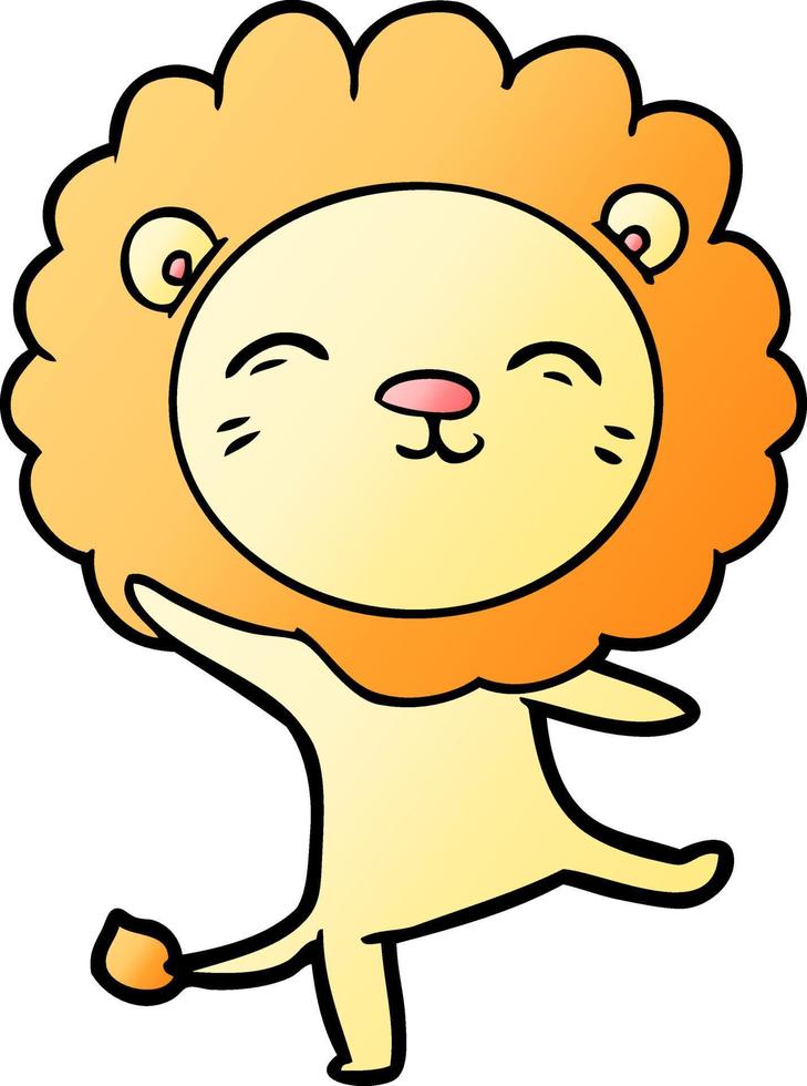 cartoon lion character vector