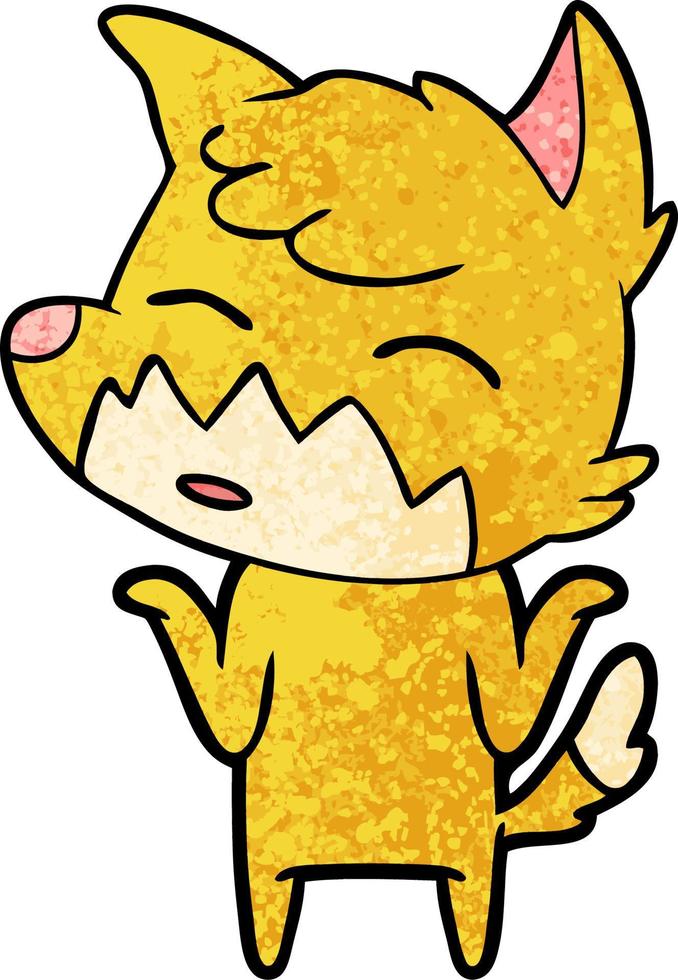 cartoon fox character vector