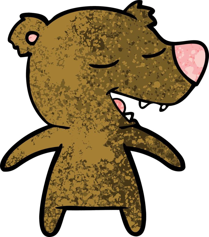 personaje de oso de dibujos animados vector