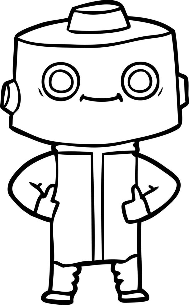 cartoon robot character vector