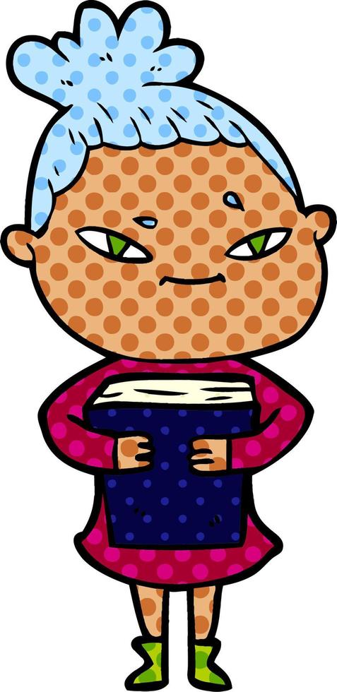 cartoon woman character vector