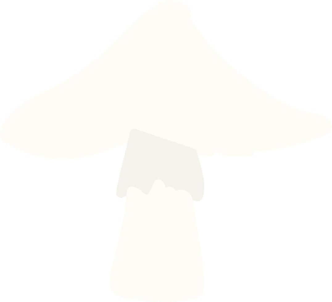 wild mushroom flat art vector