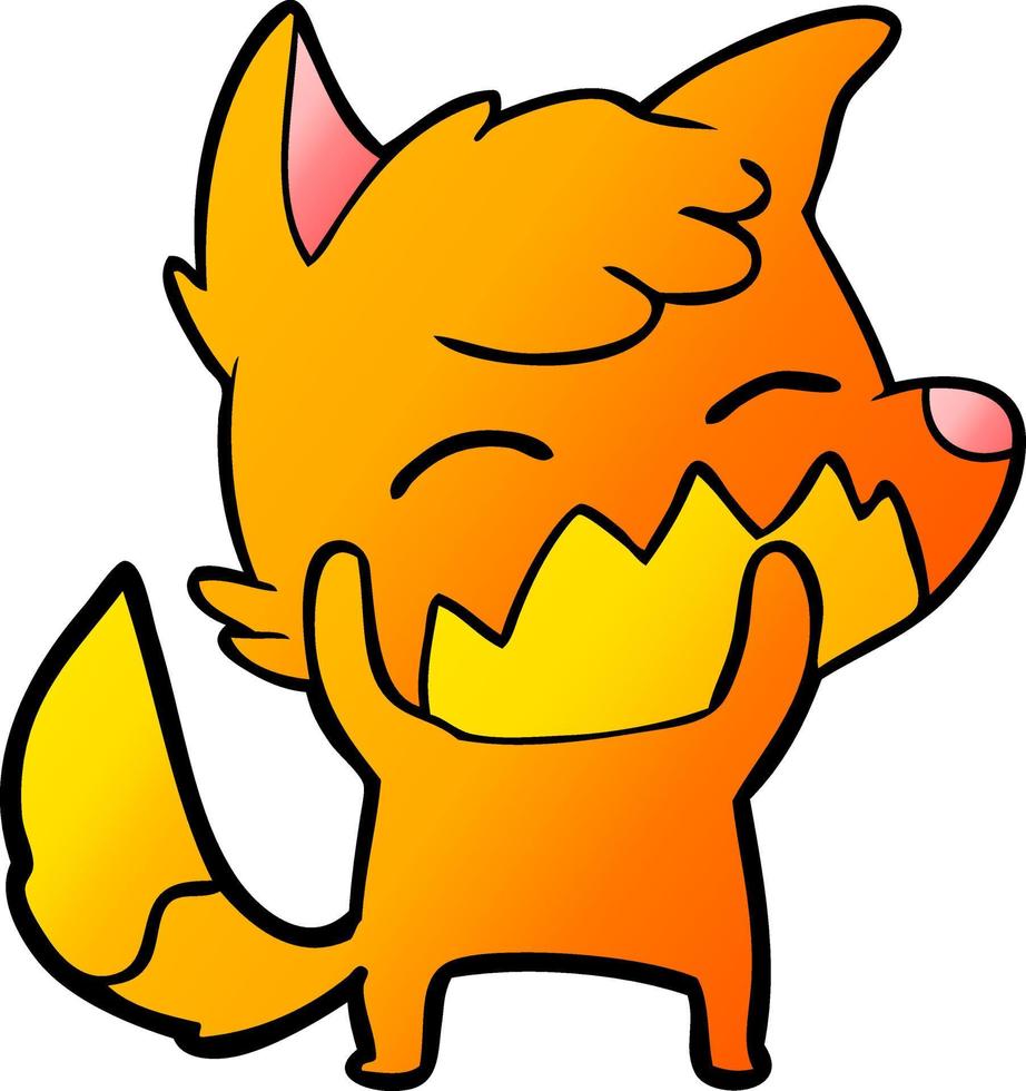 cartoon fox character vector