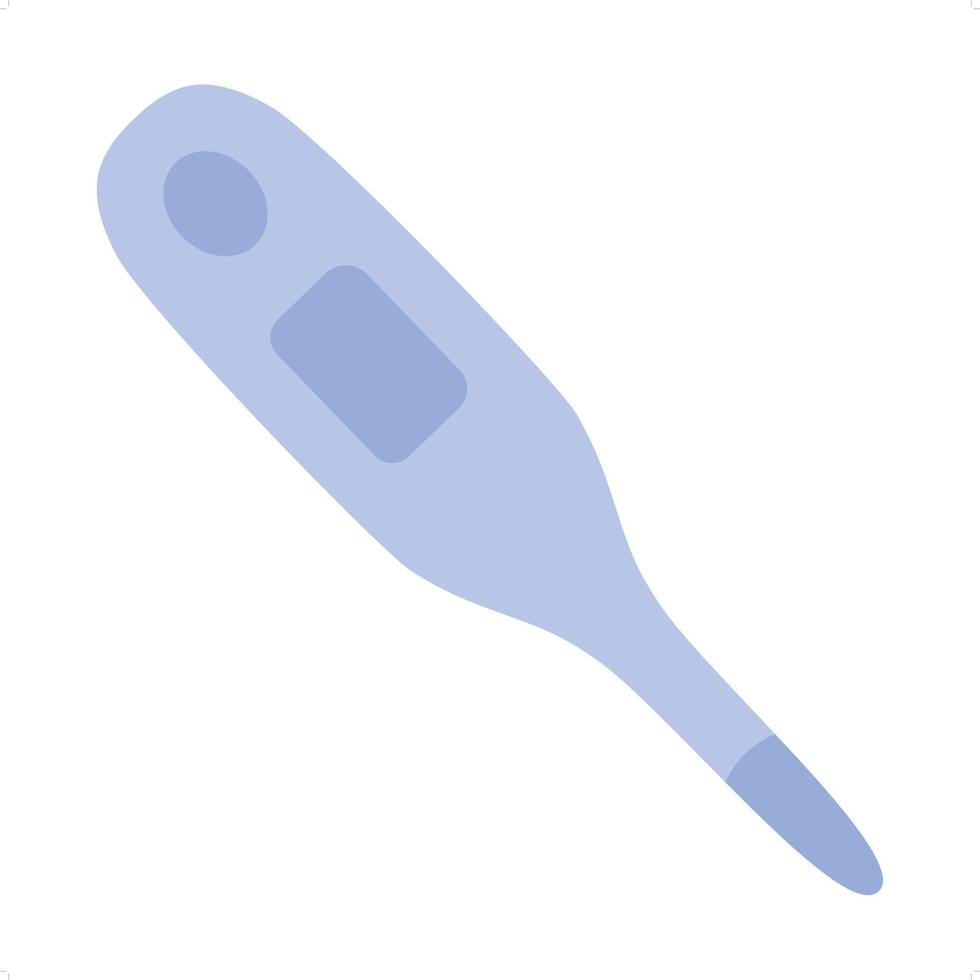 digital thermometer flat art vector