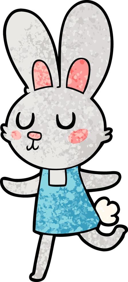 personaje de conejo de dibujos animados vector