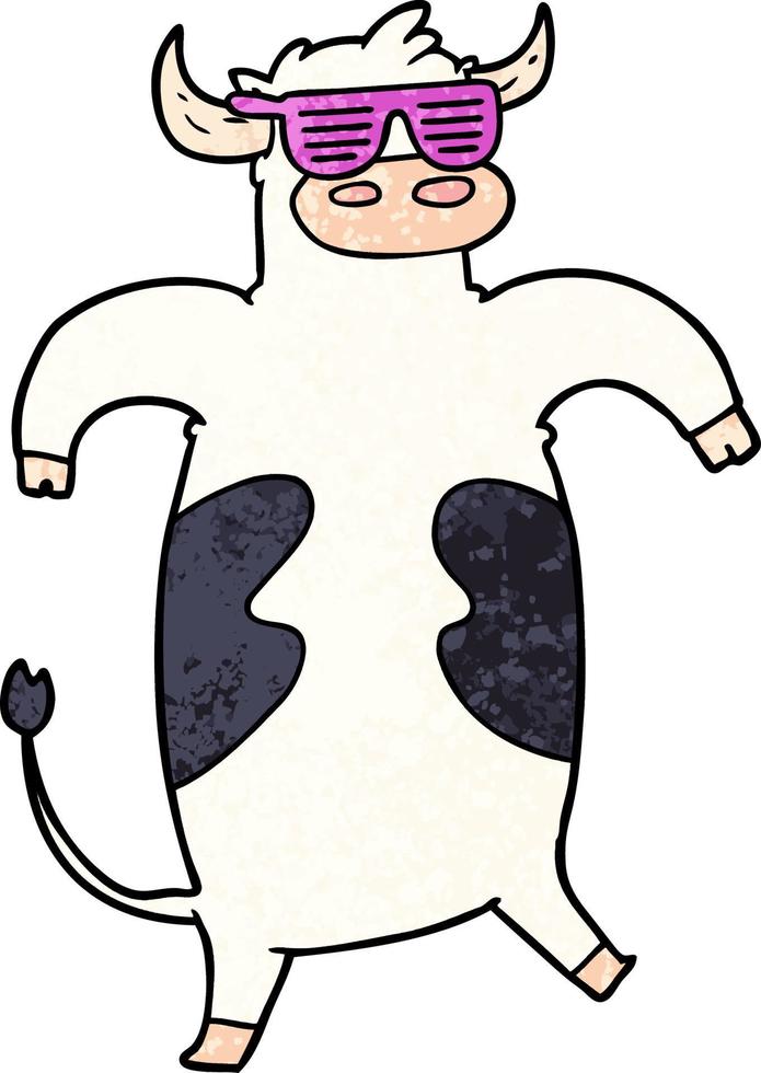 cartoon bull character vector