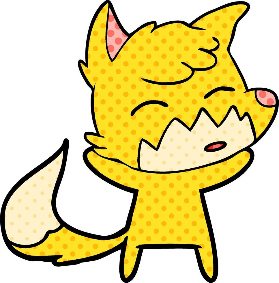 cartoon fox character vector