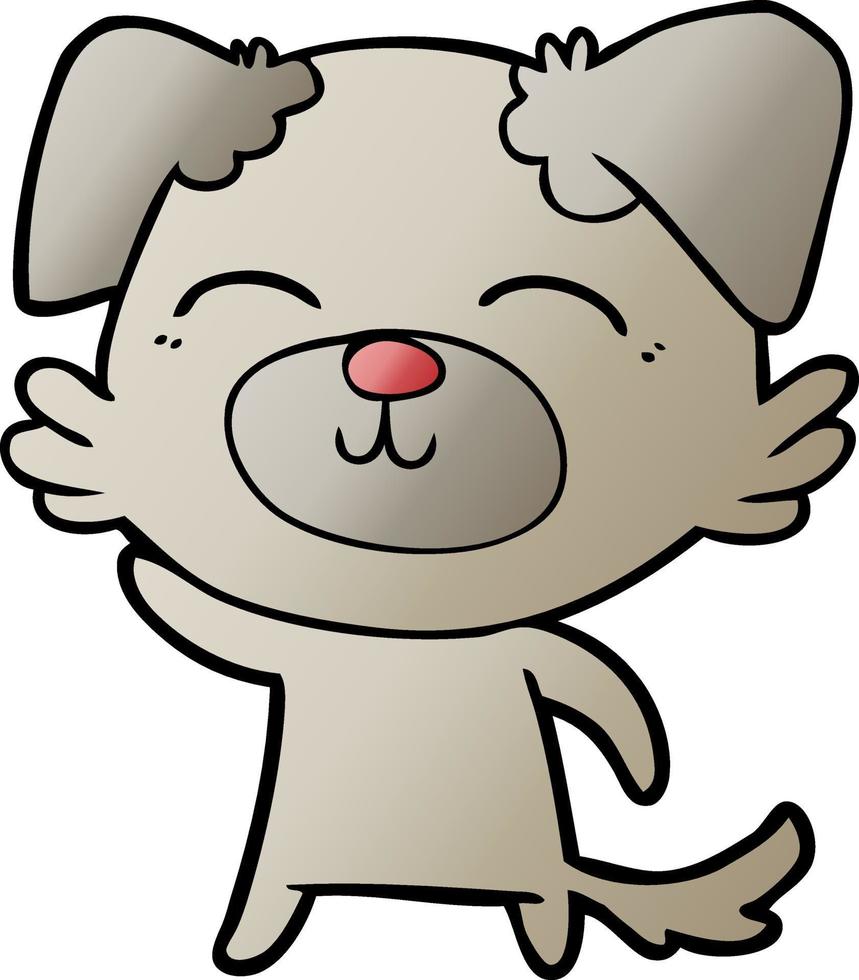 cartoon dog character vector