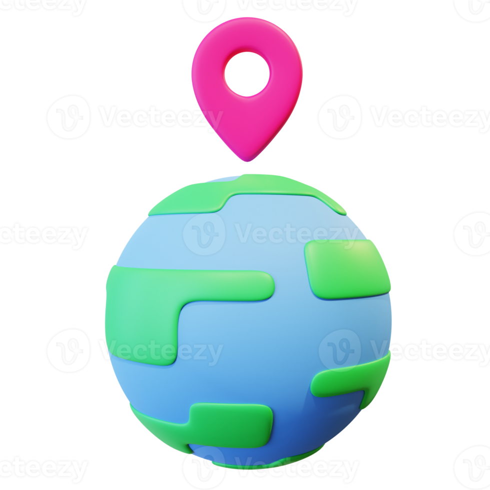 3D Delivery Pin Point Illustration png