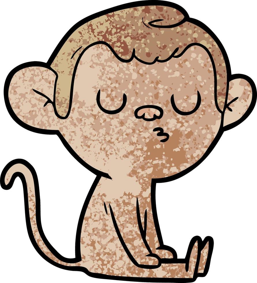 cartoon monkey character vector