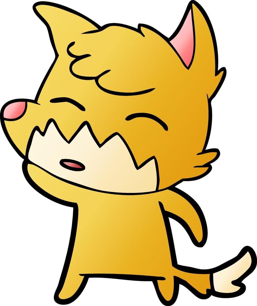 cartoon fox character vector