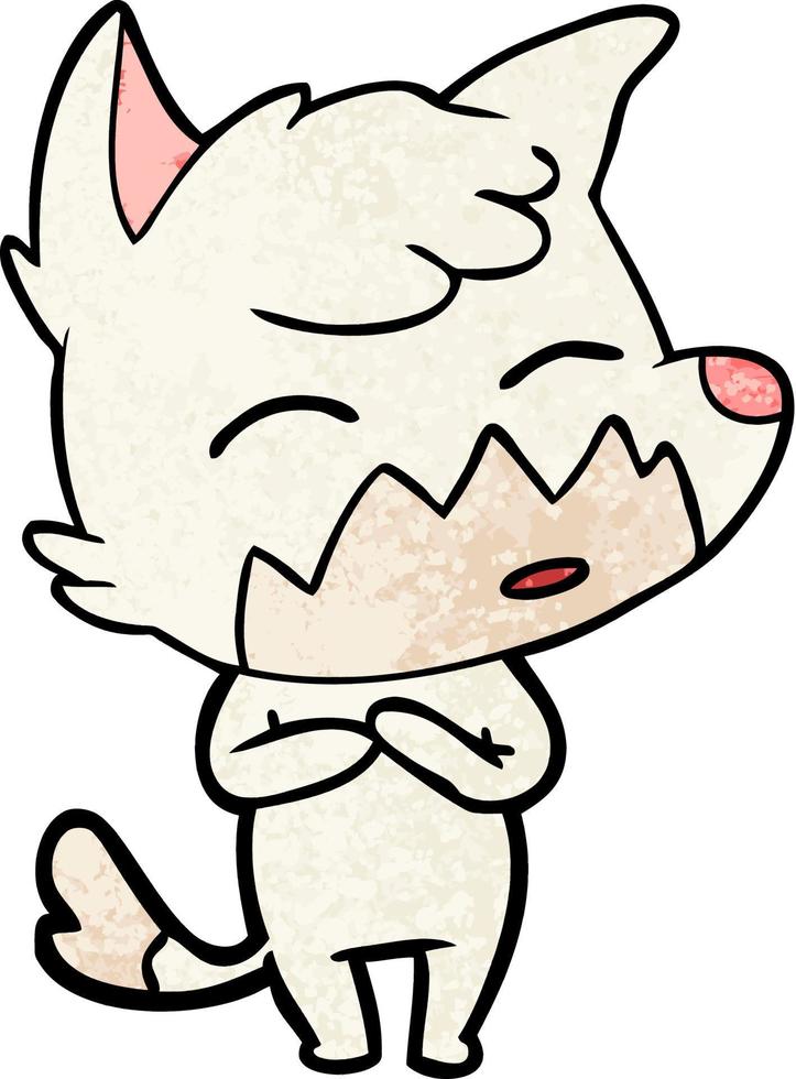 cartoon fox character vector