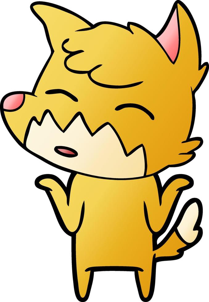 cartoon fox character vector