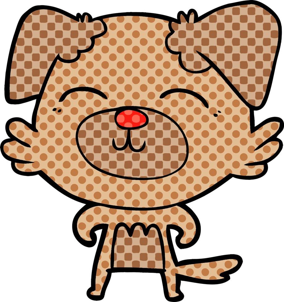 cartoon dog character vector