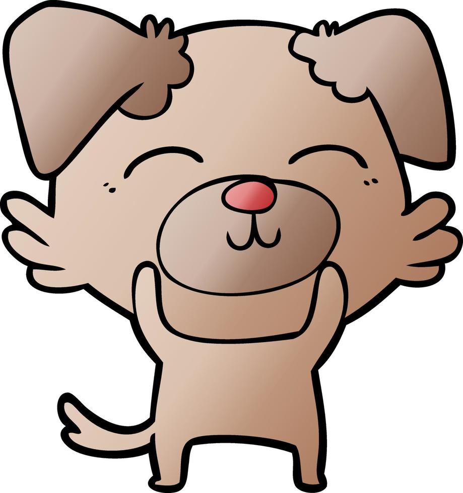 personaje de perro de dibujos animados vector