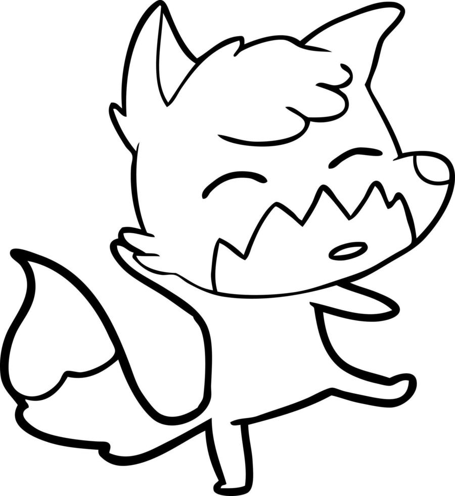 cartoon fox character vector