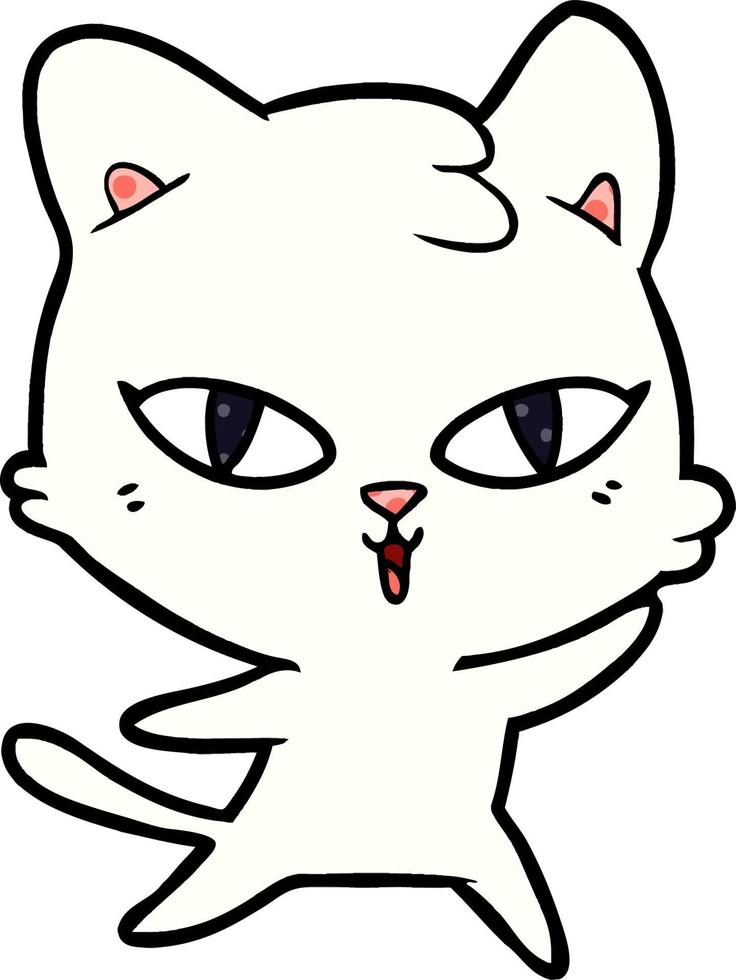 cartoon cat character vector