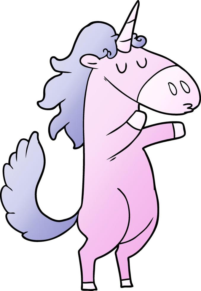 cartoon unicorn character vector