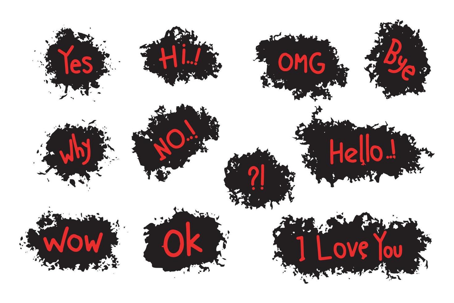 text over black Brush Texture. vector illustration.