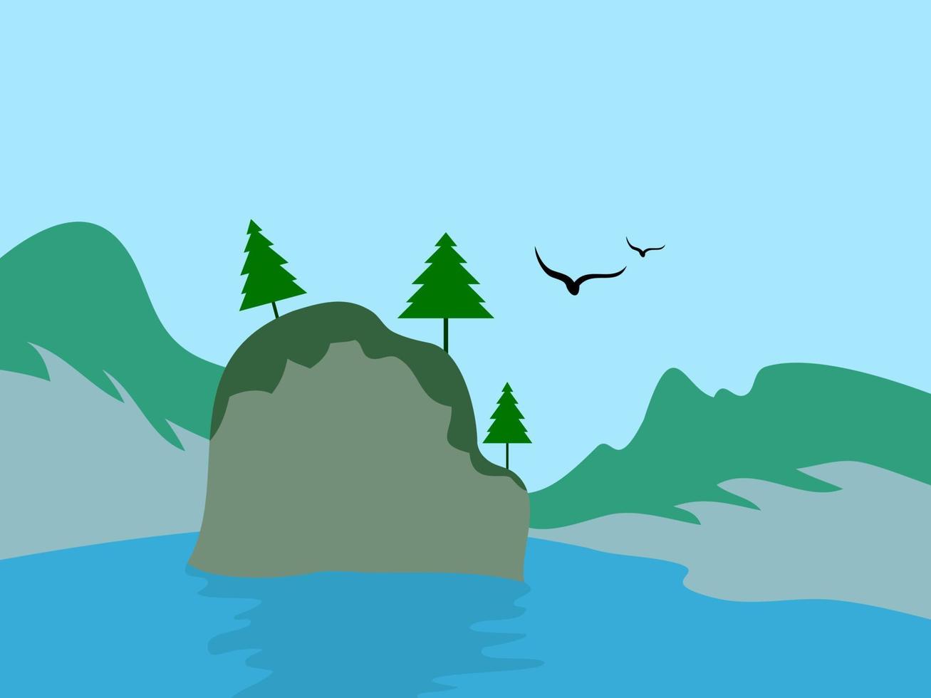 Alaska day flat design vector illustration