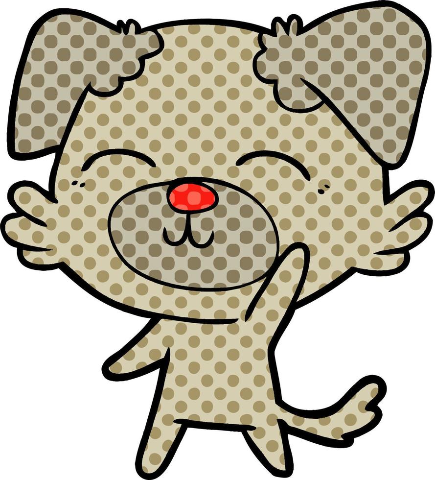 personaje de perro de dibujos animados vector