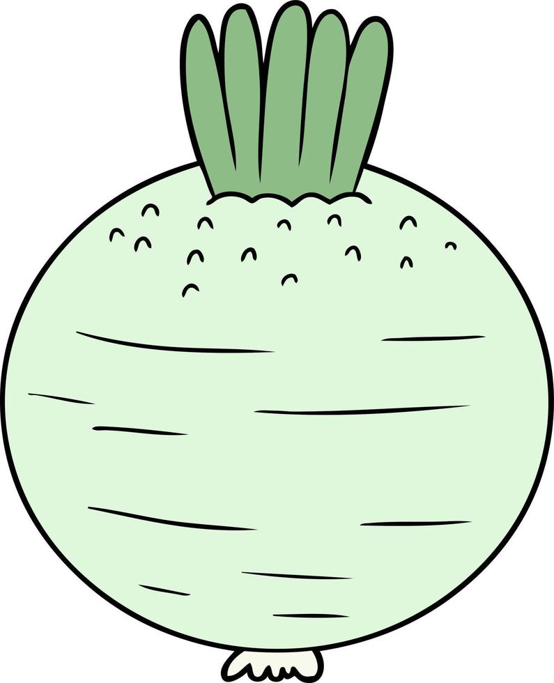 cartoon doodle turnip vector