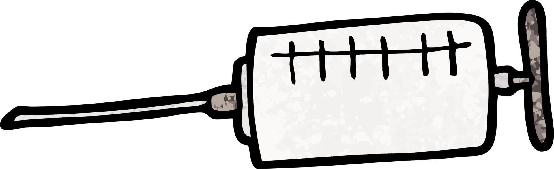vector cartoon syringe
