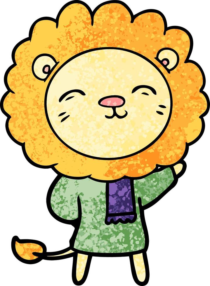 cartoon lion character vector