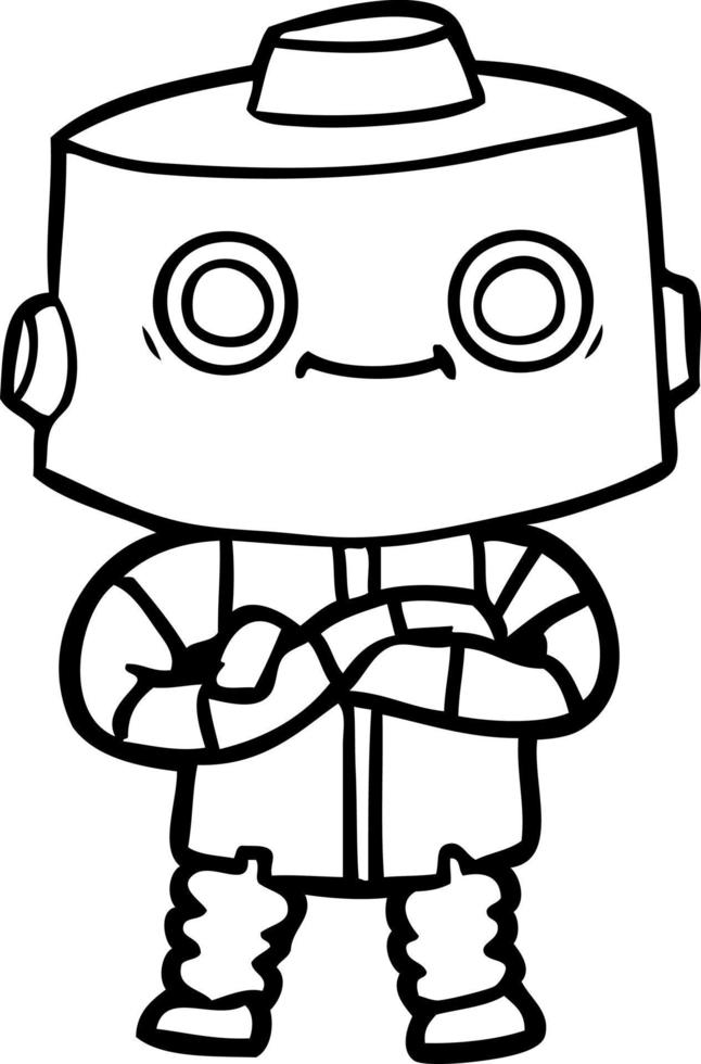 cartoon robot character vector