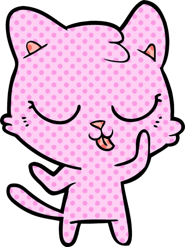 personaje de gato de dibujos animados vector