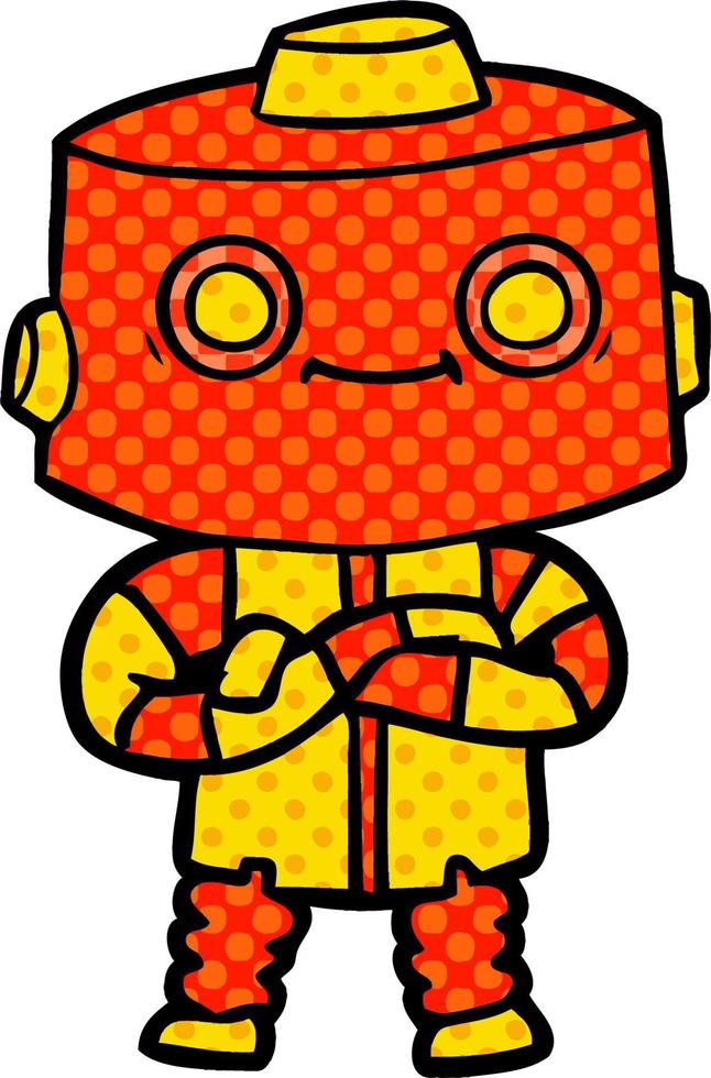 personaje de robot de dibujos animados vector