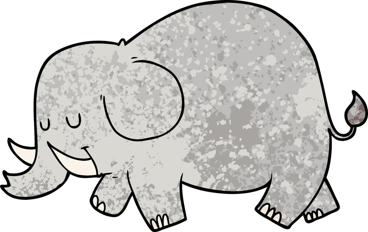 cartoon elephant character vector