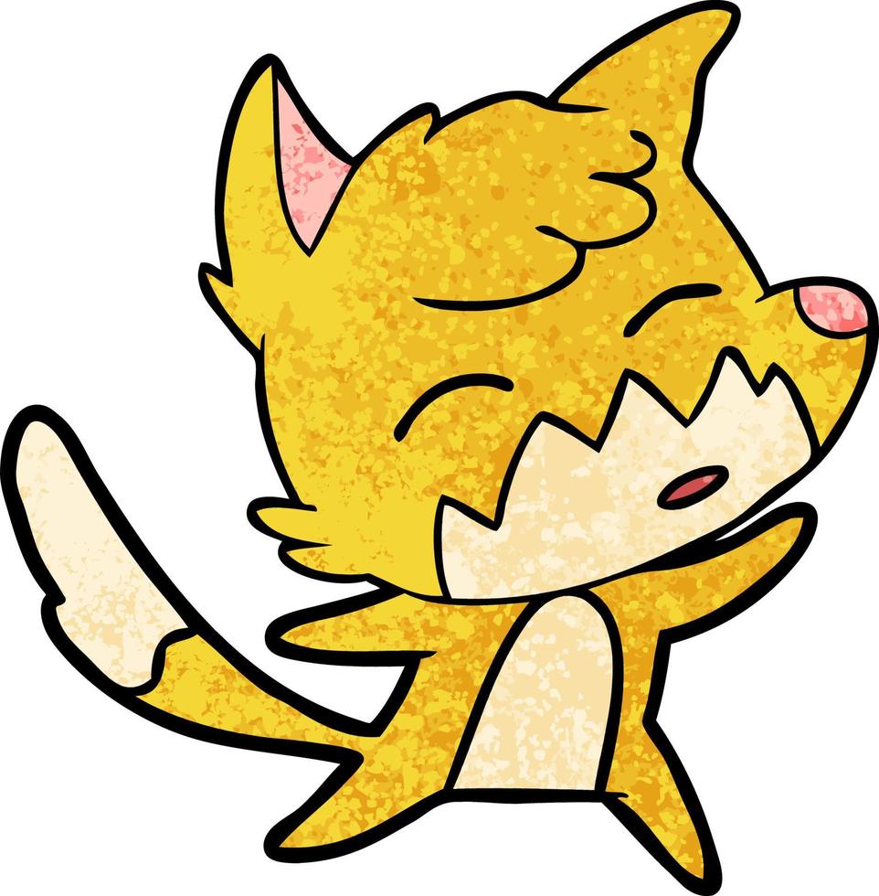 cartoon fox character vector