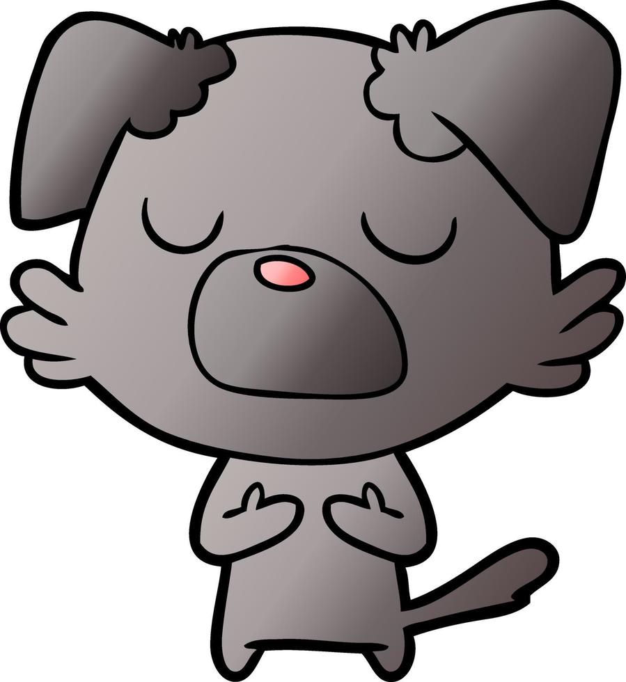 cartoon dog character vector