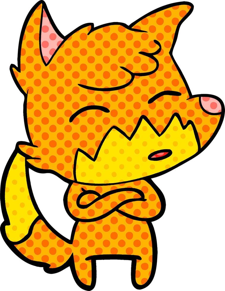 cartoon fox character vector