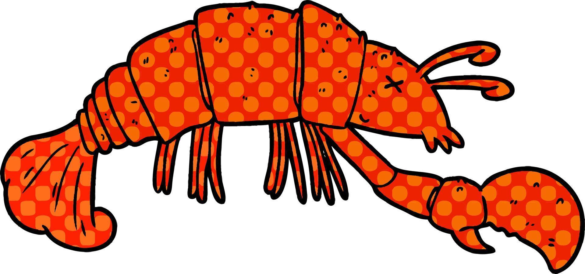 vector cartoon lobster
