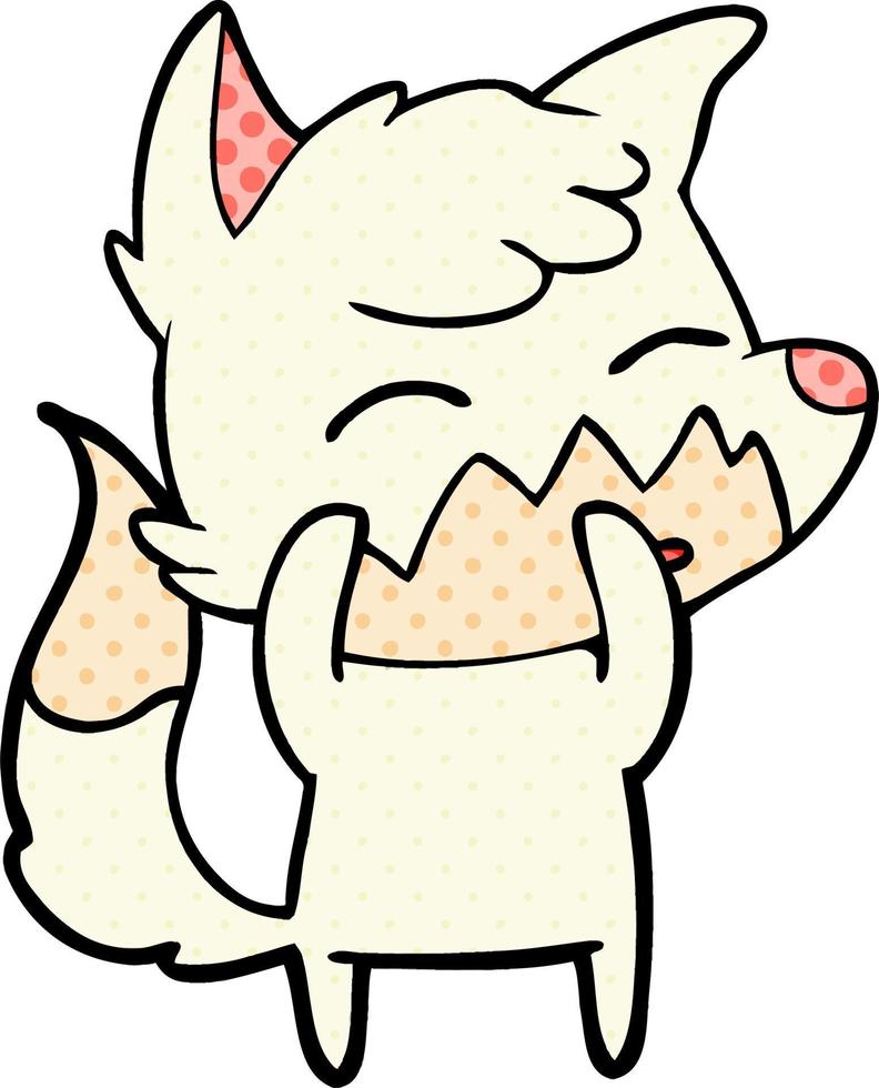 cartoon fox character vector